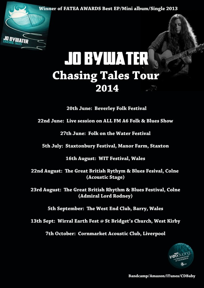 Jo Bywater Festival dates 2014